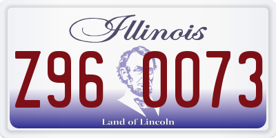 IL license plate Z960073