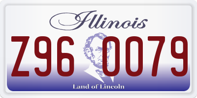 IL license plate Z960079