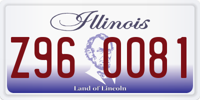 IL license plate Z960081