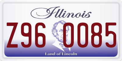 IL license plate Z960085