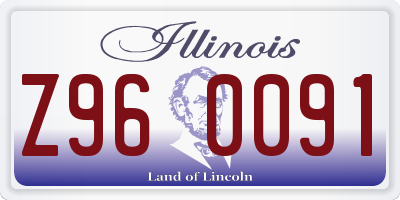 IL license plate Z960091
