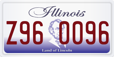 IL license plate Z960096