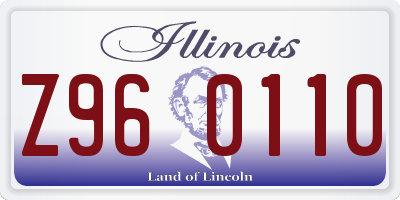 IL license plate Z960110