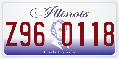 IL license plate Z960118
