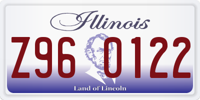 IL license plate Z960122