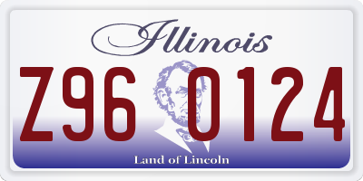 IL license plate Z960124