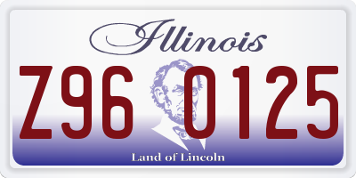 IL license plate Z960125