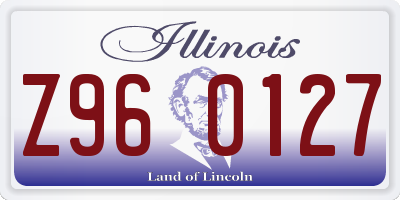 IL license plate Z960127