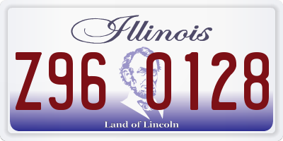 IL license plate Z960128