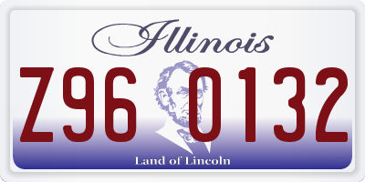 IL license plate Z960132