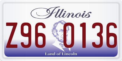 IL license plate Z960136