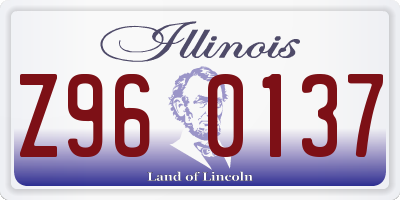 IL license plate Z960137