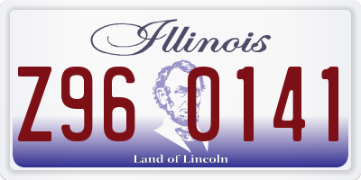 IL license plate Z960141