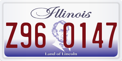 IL license plate Z960147