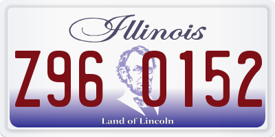 IL license plate Z960152