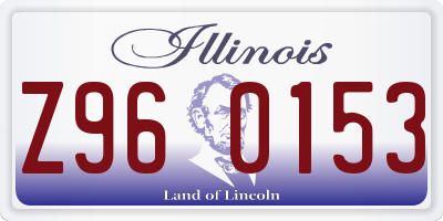 IL license plate Z960153