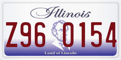 IL license plate Z960154