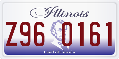 IL license plate Z960161