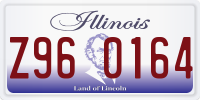 IL license plate Z960164