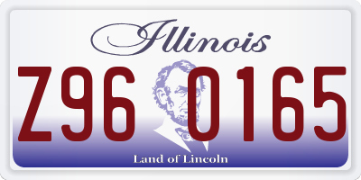 IL license plate Z960165