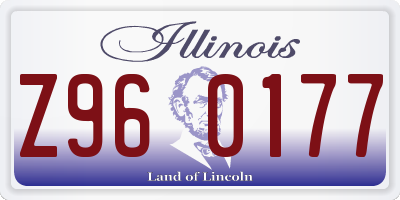 IL license plate Z960177