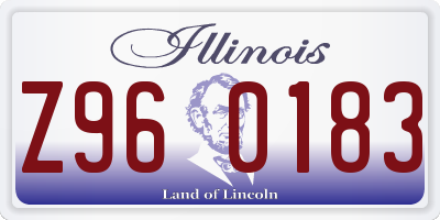 IL license plate Z960183
