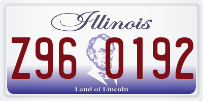 IL license plate Z960192