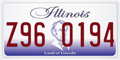 IL license plate Z960194