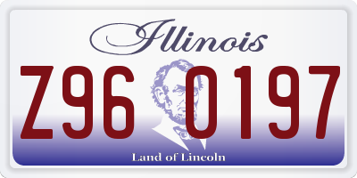 IL license plate Z960197