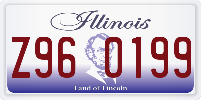 IL license plate Z960199