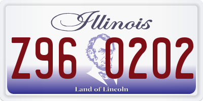 IL license plate Z960202