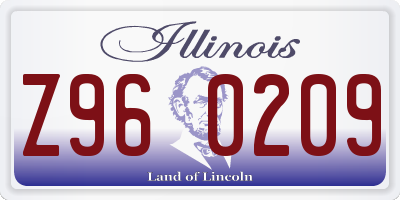 IL license plate Z960209