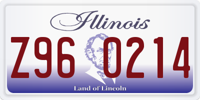 IL license plate Z960214