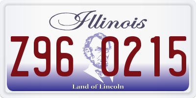 IL license plate Z960215