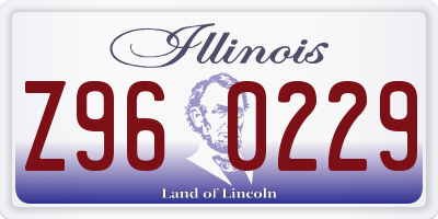 IL license plate Z960229