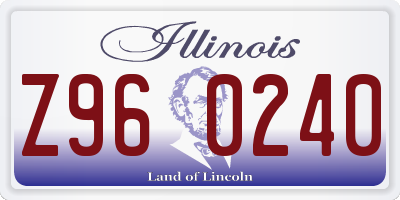 IL license plate Z960240