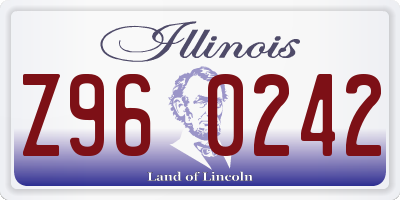IL license plate Z960242