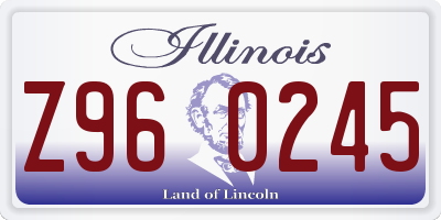 IL license plate Z960245
