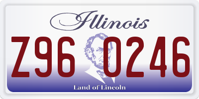 IL license plate Z960246
