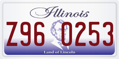 IL license plate Z960253
