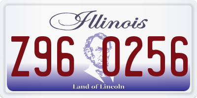 IL license plate Z960256