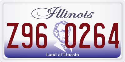 IL license plate Z960264