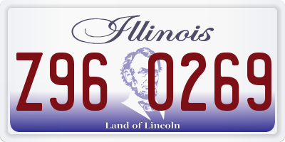 IL license plate Z960269