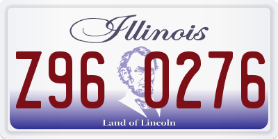 IL license plate Z960276
