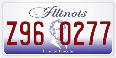 IL license plate Z960277