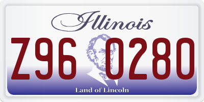 IL license plate Z960280