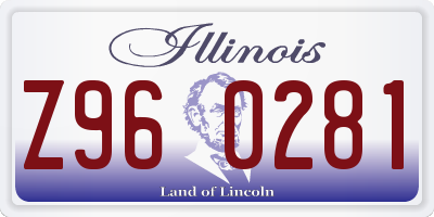 IL license plate Z960281