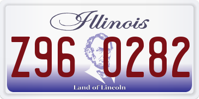 IL license plate Z960282