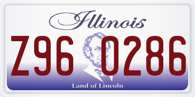 IL license plate Z960286