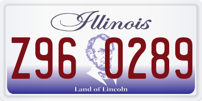 IL license plate Z960289
